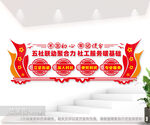 社工服务站文化墙图片