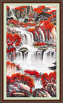 竖幅风景画