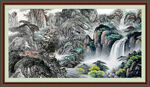 中国画山水 