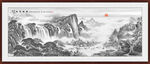 国画中堂画 客厅山水画