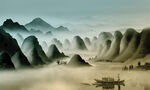 水墨山水画