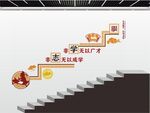 校园楼梯文化墙