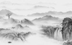别墅 爆款灰色山水 TiF分层
