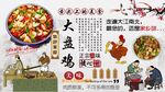 大盘鸡背景墙
