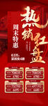 热销红盘每周特价房源红金海报