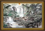 国画山水画 
