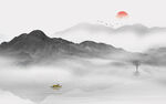 水墨山水画
