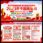2023年全国质量月宣传栏展板
