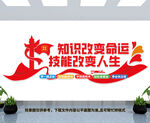 知识改变命运文化墙