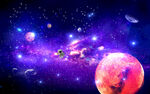 紫色星空