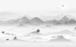 爆款 高档灰色山水 TIf分层