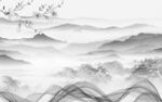 高档 最新灰色山水 TIf分层