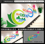 环保楼梯文化墙