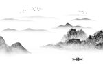新传 灰色高清山水 TIf分层