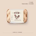 鲜鸡蛋包装封套主版面设计