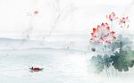 荷花山水情