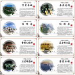 中国八大奇迹系列展板海报