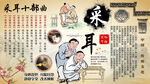 采耳养生背景墙