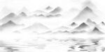 圆点镂空山水