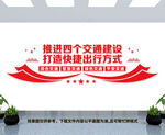 交通强国建设文化墙