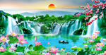 荷花风景图