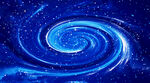 蓝色星空图