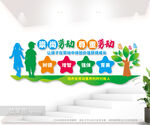 劳动教育文化墙图片