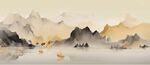 中国风鸿运当头山水装饰画