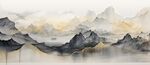 高档大气新中式山水画