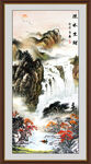 竖幅山水画