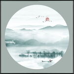 水墨山 