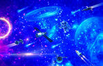 蓝色星空天花