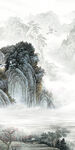 极简 中式最新玄关 tif分层