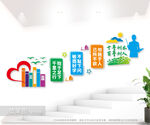 校园楼梯文化墙图片