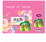 粉色 香妃梨包装平面展开图