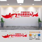 打造现代化职业教育体系文化墙