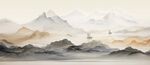 高档大气新中式山水画