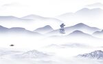 最新 现代背景山水 TIf分层