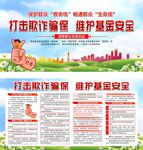 打击骗保诈骗欺诈医保基金展板