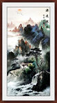竖幅山水画