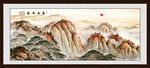 泰山国画图片