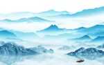 简约 现代清晰山水 Tif分层