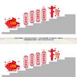党建楼梯文化墙