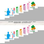四有教师楼梯文化墙