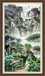 招财山水画 