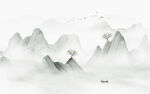 水墨山水画