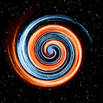 红蓝旋涡星空