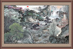 国画山水画