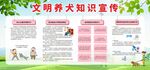 文明养犬知识宣传栏