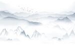 简约山水背景墙